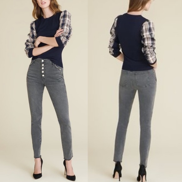 Veronica Beard Debbie Skinny High Rise Jeans with Piping Size 28 - Picture 2 of 10